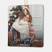 Beste persoonlijke foto van mama keramisch ornament (Links)