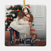 Beste persoonlijke foto van mama keramisch ornament (Voorkant)