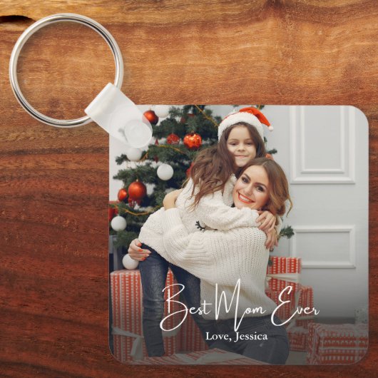Beste persoonlijke foto van mama sleutelhanger (Voorkant)