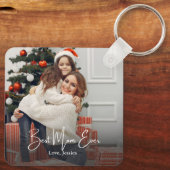 Beste persoonlijke foto van mama sleutelhanger (Achterkant)