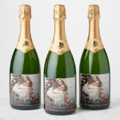 Beste persoonlijke foto van mama sparkling wijnetiket (Flessen)