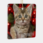 Beste persoonlijke katten voor Afbeelding & naam f Keramisch Ornament (Rechts)