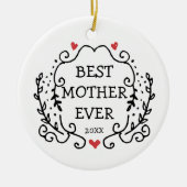 Beste persoonlijke Moederdag voor moeder ooit Keramisch Ornament (Voorkant)