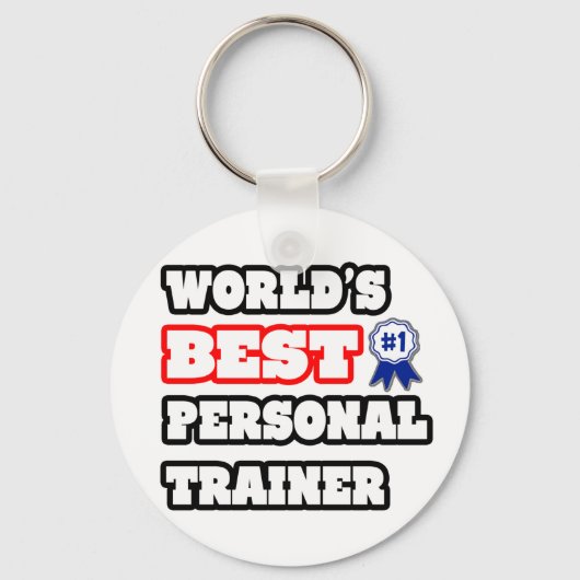 Beste persoonlijke trainer ter wereld sleutelhanger (Voorkant)