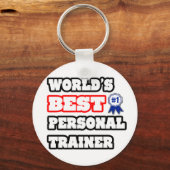 Beste persoonlijke trainer ter wereld sleutelhanger (Voorkant)