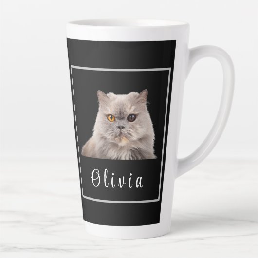 BESTE PERZISCHE KNECHT OOIT Custom Perzisch Kat Fo Latte Mok (Rechts)