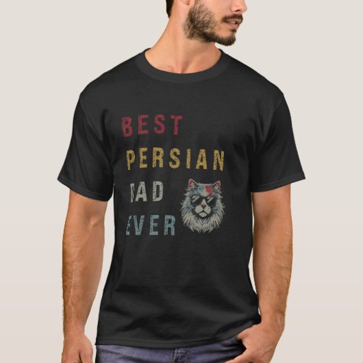 Beste Perzische Vader Ooit Perzische Kat T-shirt (Voorkant)