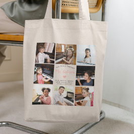 Beste Pianodocent Fotocollage Modern Tote Bag