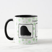 Beste Pianoleraar ooit Foto Kerstmis Feestdagen Mok (Links)