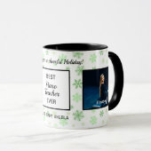 Beste Pianoleraar ooit Foto Kerstmis Feestdagen Mok (Voorkant rechts)