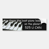 Beste pianolessen bumper sticker (Voorkant)