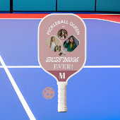 Beste pickleball mam ooit gepersonaliseerd 3 foto paddle