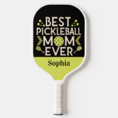 Beste pickleball mam ooit gepersonaliseerde naam paddle (Achterkant)