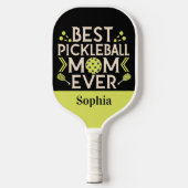 Beste pickleball mam ooit gepersonaliseerde naam pickleball paddle (Voorkant)