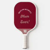 Beste Pickleball Mum Ever 2 Foto Grid Afbeelding P Paddle (Achterkant)