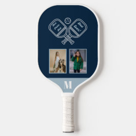 Beste Pickleball Papa Ooit 2 Foto Grid Afbeelding Paddle