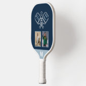 Beste Pickleball Papa Ooit 2 Foto Grid Afbeelding Paddle (Links)