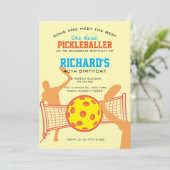 Beste Pickleball speler Grappig verjaardagsfeestje Kaart (Staand voorkant)