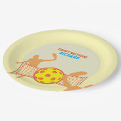 Beste Pickleball speler Grappig verjaardagsfeestje Papieren Bordje (Gekanteld)