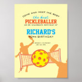 Beste Pickleball speler Grappig verjaardagsfeestje Poster (Voorkant)