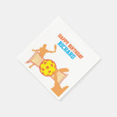 Beste Pickleball speler Grappig verjaardagsfeestje Servet (Hoek)