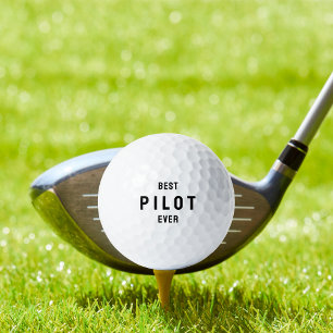 Beste piloot ooit Aviation Eenvoudige Typografie  Golfballen