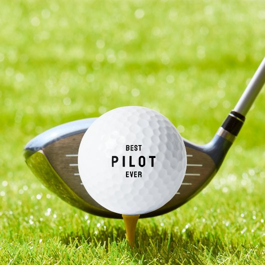Beste piloot ooit Aviation Eenvoudige Typografie  Golfballen