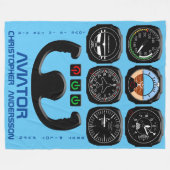 Beste piloot ooit uniek en grappig fleece deken (Voorkant (Horizontaal))