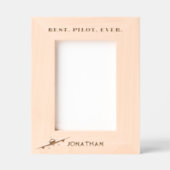 Beste piloot ooit & vliegtuig, Eenvoudig gepersona Gegraveerde Lijstjes (Voorkant)