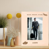 Beste piloot ooit Vliegtuig & Hart, Eenvoudig Aang Gegraveerde Lijstjes