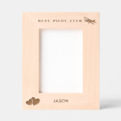 Beste piloot ooit Vliegtuig & Hart, Eenvoudig Aang Gegraveerde Lijstjes (Voorkant)