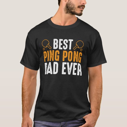 Beste pingpong vader ooit ik ping pong t-shirt (Voorkant)