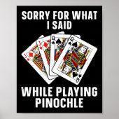 Beste Pinochle kunst voor mannen Vrouwen Kinder sp Poster (Voorkant)