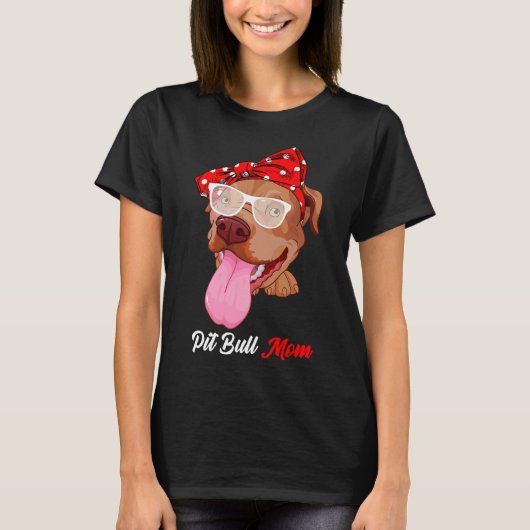 Beste Pitbull mam ooit grappig hond mam  T-shirt (Voorkant)