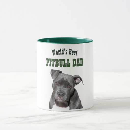 Beste PITBULL PAPA ter Wereld - Zwarte Pitty Honde Mok (Midden)
