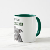 Beste PITBULL PAPA ter Wereld - Zwarte Pitty Honde Mok (Voorkant rechts)