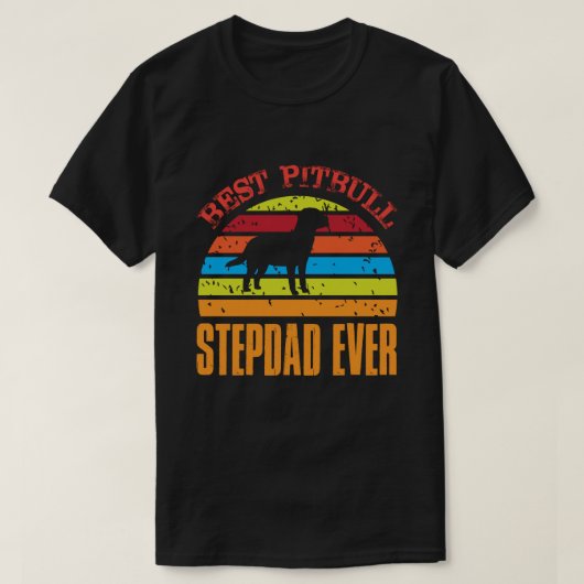 Beste Pitbull STEPDAD OOIT  T-shirt (Design voorkant)