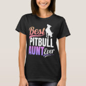 Beste Pitbull-tante ooit T-shirt (Voorkant)
