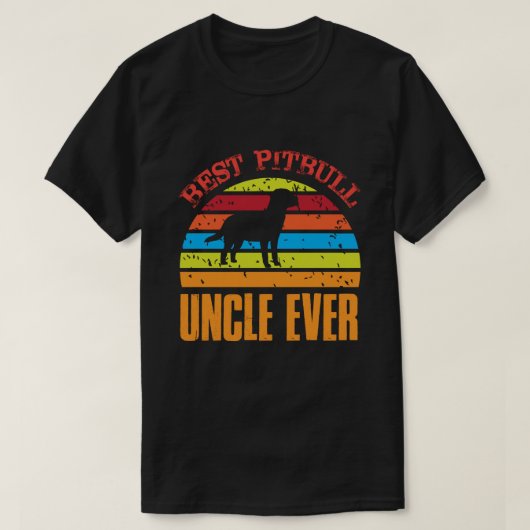 Beste Pitbull UNCLE OOIT  T-shirt (Design voorkant)