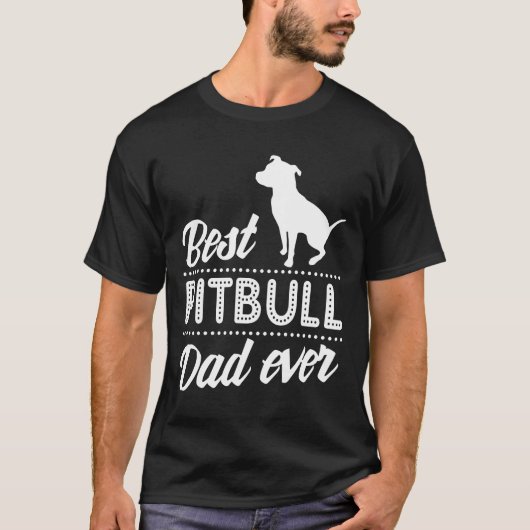 Beste Pitbull Vader Ooit Nieuw T-shirt (Voorkant)