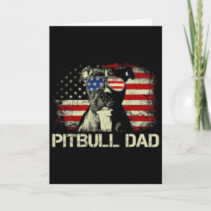Beste Pitbull Vader Ooit T-shirt Amerikaanse Vlag Kaart