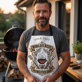Beste Pitmaster Vader Retro BBQ Wapen Custom Schort