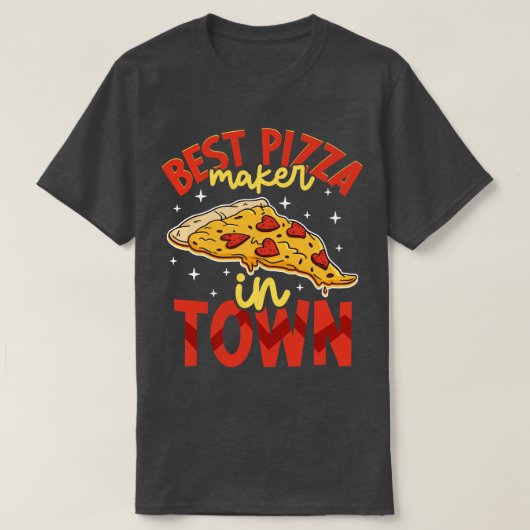 Beste pizza maker in de stad Hobby Pizza Maker T-shirt (Design voorkant)