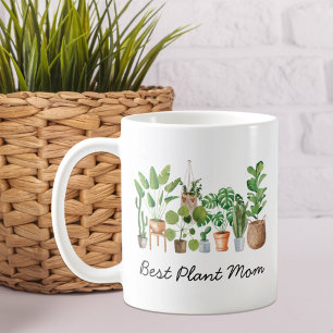 Beste Plant Moeder Waterverf Houseplant Garden Quo Koffiemok