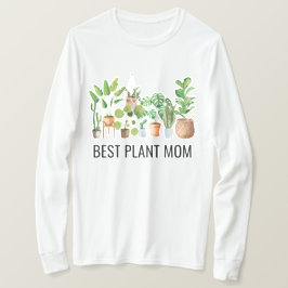 Beste Plant Moeder Waterverf Houseplant Quote T-shirt