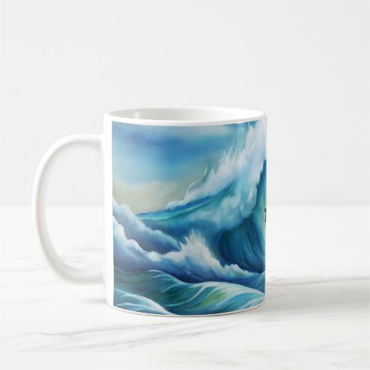 Beste plek om te zijn Waterverf Beach Mok (Links)