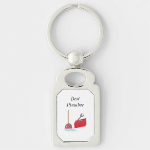 Beste Plumber met Hulpmiddelen van de Loodleiding Sleutelhanger