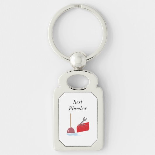 Beste Plumber met Hulpmiddelen van de Loodleiding Sleutelhanger (Voorkant)