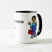 Beste Plumber-Mok voor Black Plumber Mok (Voorkant rechts)