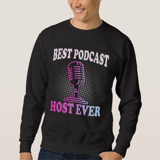 Beste podcast-host ooit Podcaster Podcasting Inte Trui (Voorkant)